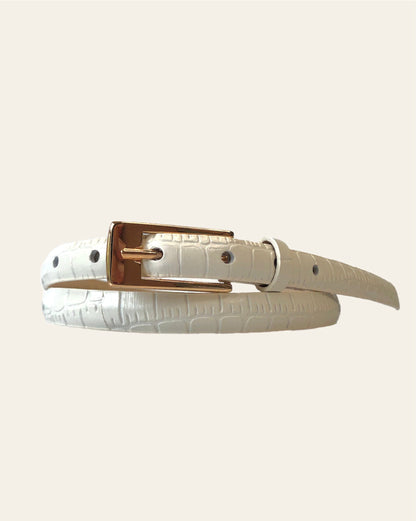 Sienna White Belt