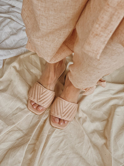 Comfy Elegant Rosé Sandals